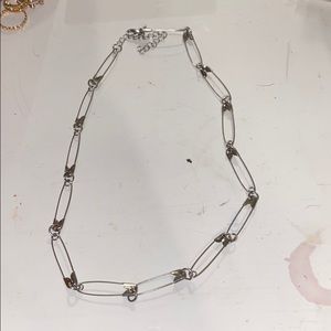 Paper clip necklace